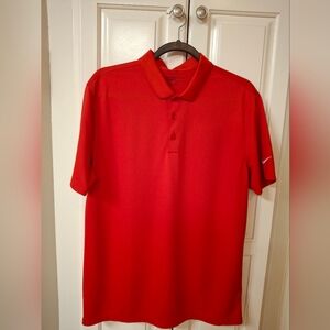 Nike Men's Red Polo Shirt